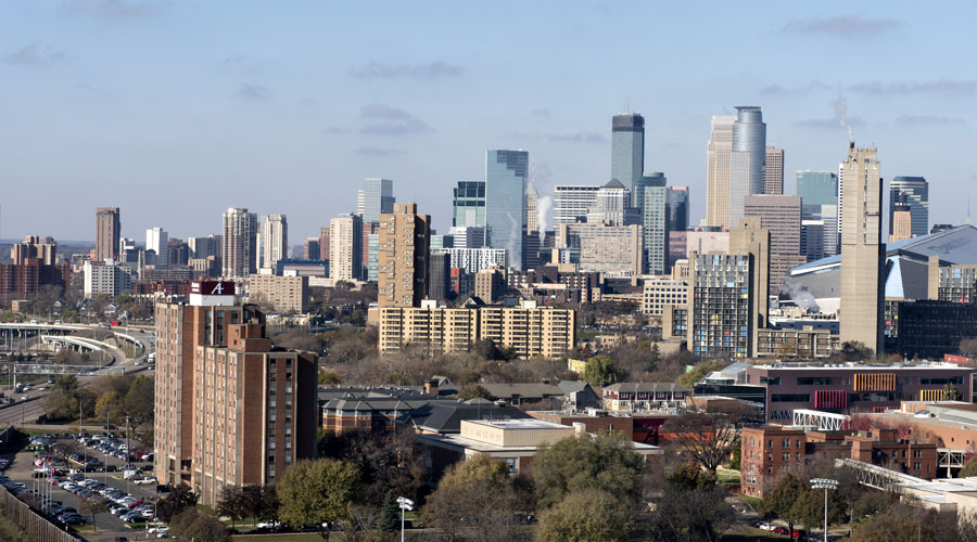 Minneapolis skyline from the east